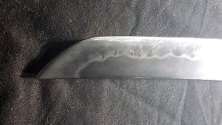 Tanto project: polishing the blade and making the habaki