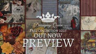 Decoupage Queen Fall Rice Paper Collection 2023 Preview