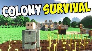 СOLONY SURVIVAL  #1  -  СТРОИМ  КОЛОНИЮ