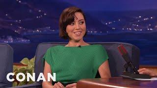 The Origin Of Aubrey Plaza's Awkwardness | CONAN on TBS