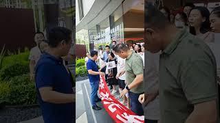 中山越秀建发玺樾国企开发商维权现场