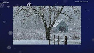 First snow of winter comes to Portland metro area, Willamette Valley