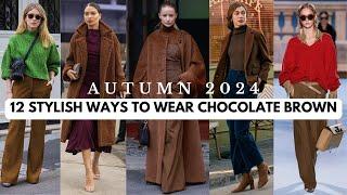 12 Stylish Ways to Wear Chocolate Brown this Fall 2024