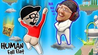 FUNNIER w/ BUTTS!  Super Weird Game: HUMAN FALL FLAT!  FGTEEV FLOPPY NERD Gameplay