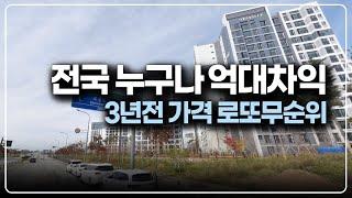 전국민 누구나 억대 시세차익 로또 사후무순위, 3년전 분양가 3억대 파주운정경남아너스빌리버