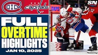 Montreal Canadiens at Washington Capitals | FULL Overtime Highlights - January 10, 2025