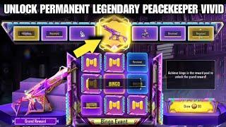 *NEW* How To Unlock Permanent Legendary Peacekeeper Mk2 Vivid Notes in BinGo Event Codm 2024