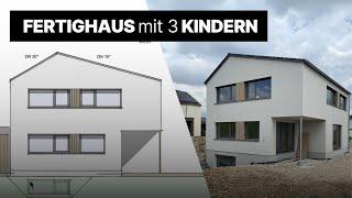 Haustour: Fertighaus mit Keller und 3 Kinderzimmern | Grundriss-Show Ep. 89