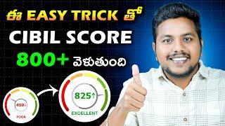 CIBIL Score Increased Fast With Easy Trick | How To Increase Cibil Score