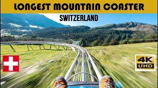 Longest Mountain Coaster in Switzerland | 4K Video