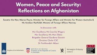 ASPI Webinar - Women, Peace and Security: Reflections on Afghanistan