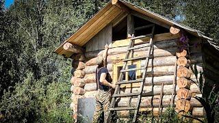 ОБ ОХОТЕ НА МЕДВЕДЯ, РОЗЖИГЕ КОСТРА И ПЕЧИ. ПРИЕХАЛ НА БАЗОВУЮ ИЗБУ, ЗАШИЛ ФРОНТОН.