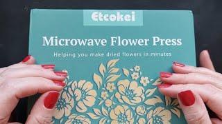 THIS SHOCKED ME - Your minds will be blown. Testing the Etcokei microwave flower press