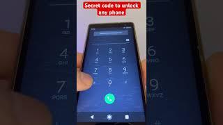 Secret code to unlock ANY PHONE   #smartphone #trending #tricks