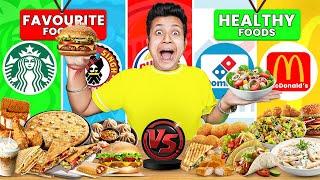 Eating Healthy Vs My Favorite Foods From Every Fast Food Restaurants!!!!