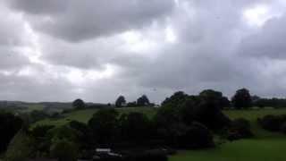 Vulcan XH558 over Rye in Sussex. 15/6/13. ( sorry about wind noise)