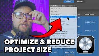 Logic Pro 11 - Optimize Audio Files (Reduce File Size of Large Projects)