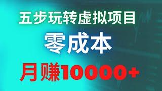 新手网赚项目，网上赚钱项目分享！新手快速玩转虚拟项目，零成本月赚10000+！