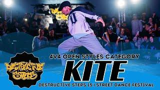 Kite (JPN) | JUDGE SHOWCASE | 4V4 OPEN STYLES | DESTRUCTIVE STEPS 15