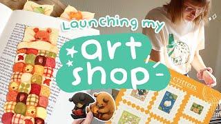 Opening my art business  Preparing for launch day and setting up my Shopify storefront | ep.1