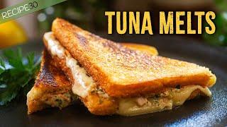 Pan-Toasted Tuna Melt with Dijon, Capers & Emmental