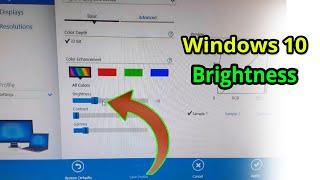 How to change windows 10 brightness, Brightness up down windows 10, increase & dis crease