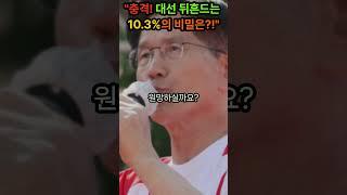 "충격! 대선 뒤흔드는 10.3%의 비밀은?!"   #이재명, #김문수, #이준석,