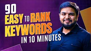 Watch Me Do Ecommerce Keyword Research: 90 Easy To Rank Keywords in 10 Minutes