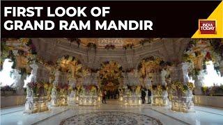 Ram Mandir News: Watch First Look Of Grand Ram Mandir | Ayodhya Ram Mandir Pran Pratishta News