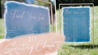 DIY Acrylic Seating Chart + Copper Stand | Wedding DIY