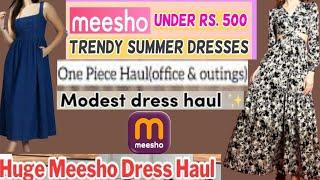 Summer Dress Haul In Meesho// Trending Summer Dresses// Outfit for Summer/