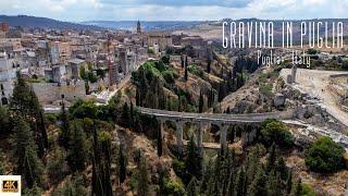  4K drone video of Gravina in Puglia, Puglia, Italy.