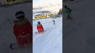 Do a little turn and a little turn #snowboarding #lol