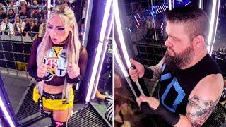 Superstars react from inside Elimination Chamber pods