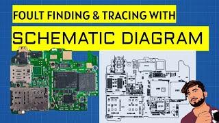 Schematic diagram ko kaise samjhe || TRACEING || FOULT FINDING || READ MOBILE DIAGRAM  