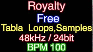 Royalty Free Tabla Loops, Samples 48kHz / 24bit BPM 100    # 2