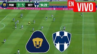  PUMAS VS MONTERREY EN VIVO Y EN DIRECTO / LIGA MX APERTURA 2024