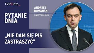 „Nie dam się PiS zastraszyć” Domański ujawnia co kwotą wolną od podatku | PYTANIE DNIA