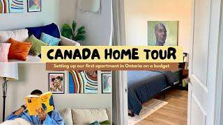 Canada Apartment Tour: Cozy One-Bedroom in Guelph Ontario | Budget Friendly Set Up