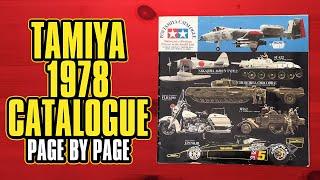 Tamiya 1978 Catalogue Scale Model kit Catalog Vintage Brochure Style Page by Page