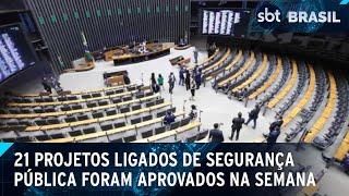 Câmara aprova 21 PLs sobre segurança pública ao longo da semana | SBT Brasil (13/12/24)