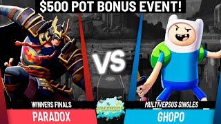 ARMAGEDDON 1 Winners Finals Paradox (Batman) vs ghopo (Finn) - $500 POT BONUS EVENT