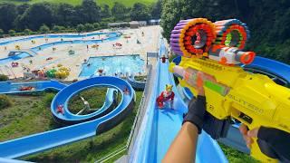 Nerf War | Water Park & Spa Battle 29 (Nerf First Person Shooter)