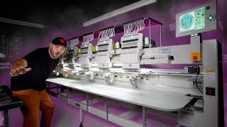 HUGE EMBROIDERY MACHINE UPGRADE!!! 6 Head Tajima TMEZ