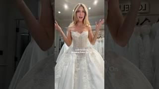 Pearl Covered Appliqué Wedding Dress