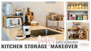 KITCHEN ORGANIZATION MAKEOVER - SMALL PANTRY IDEAS || THE SUNDAY STYLIST