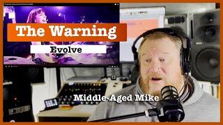 Blind reaction to Mexican Sisters Rock band The Warning "Evolve" from Middle-Aged Mike