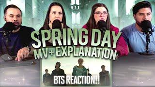 BTS "Spring Day MV + Explanation Video" Reaction -  Beautiful and Heartbreaking   | Couples React