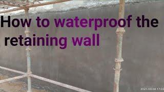 How to waterproof the retaining wall