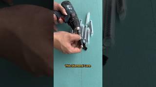This Diamond Core Drill Bit gets through brittle material with no cracks️ #tools #besttools